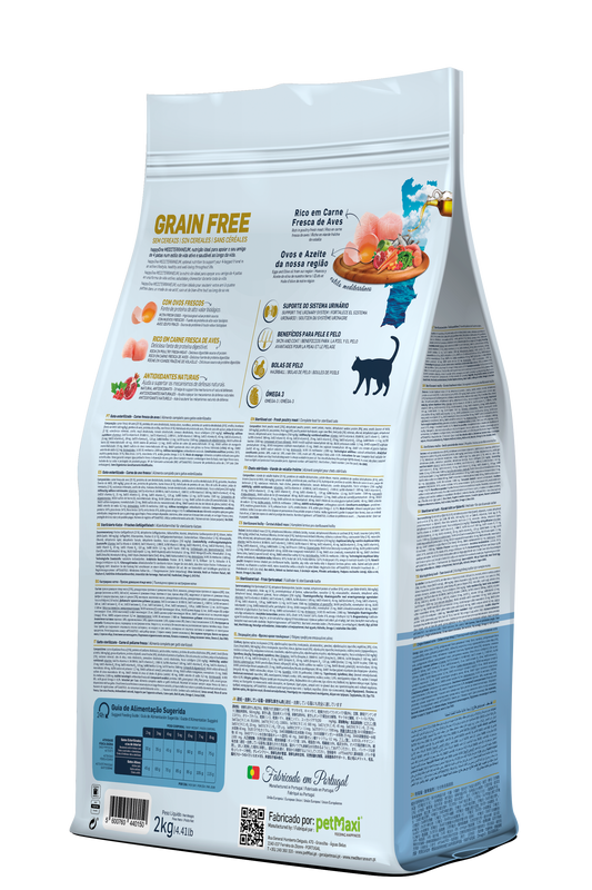 HappyOne Mediterraneum Gato Esterilizado - Ração seca para gatos esterilizados - Sabor a Frango