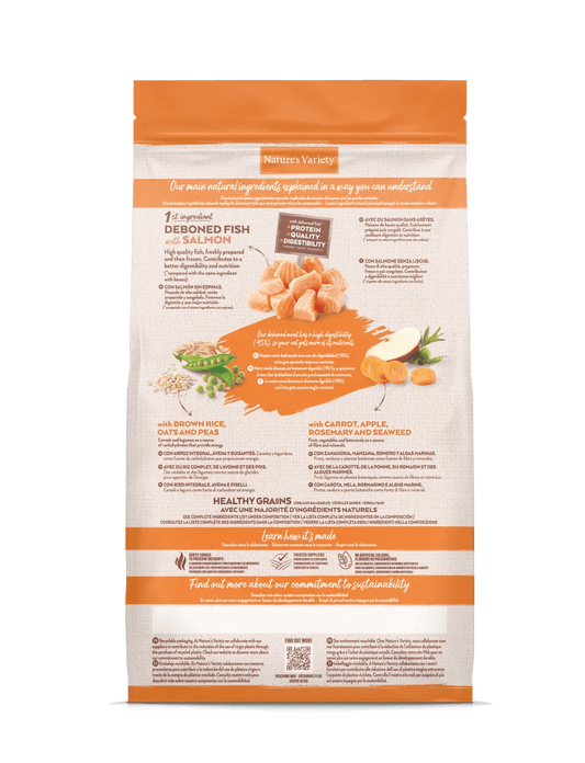 Nature's Variety Healthy Grains Sterilized - Ração seca para gato esterilizado - Sabor a Salmão