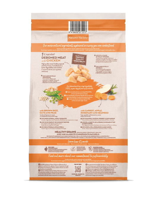 Nature's Variety Healthy Grains Medium/Maxi - Ração seca para cão adulto de porte médio/maxi - Sabor a Frango