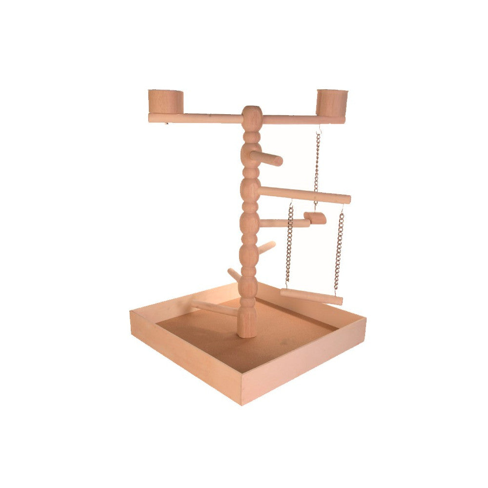 Parque de diversões para papagaios e caturras