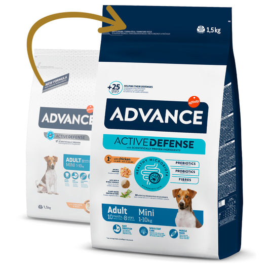 Advance Adult Mini - Ração seca para cão adulto de porte pequeno - Sabor a Frango