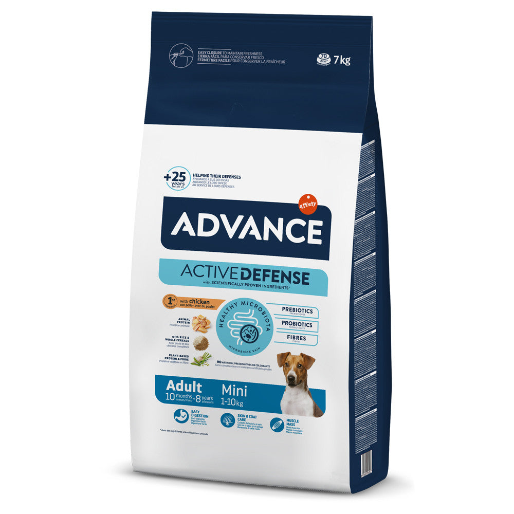Advance Adult Mini - Ração seca para cão adulto de porte pequeno - Sabor a Frango