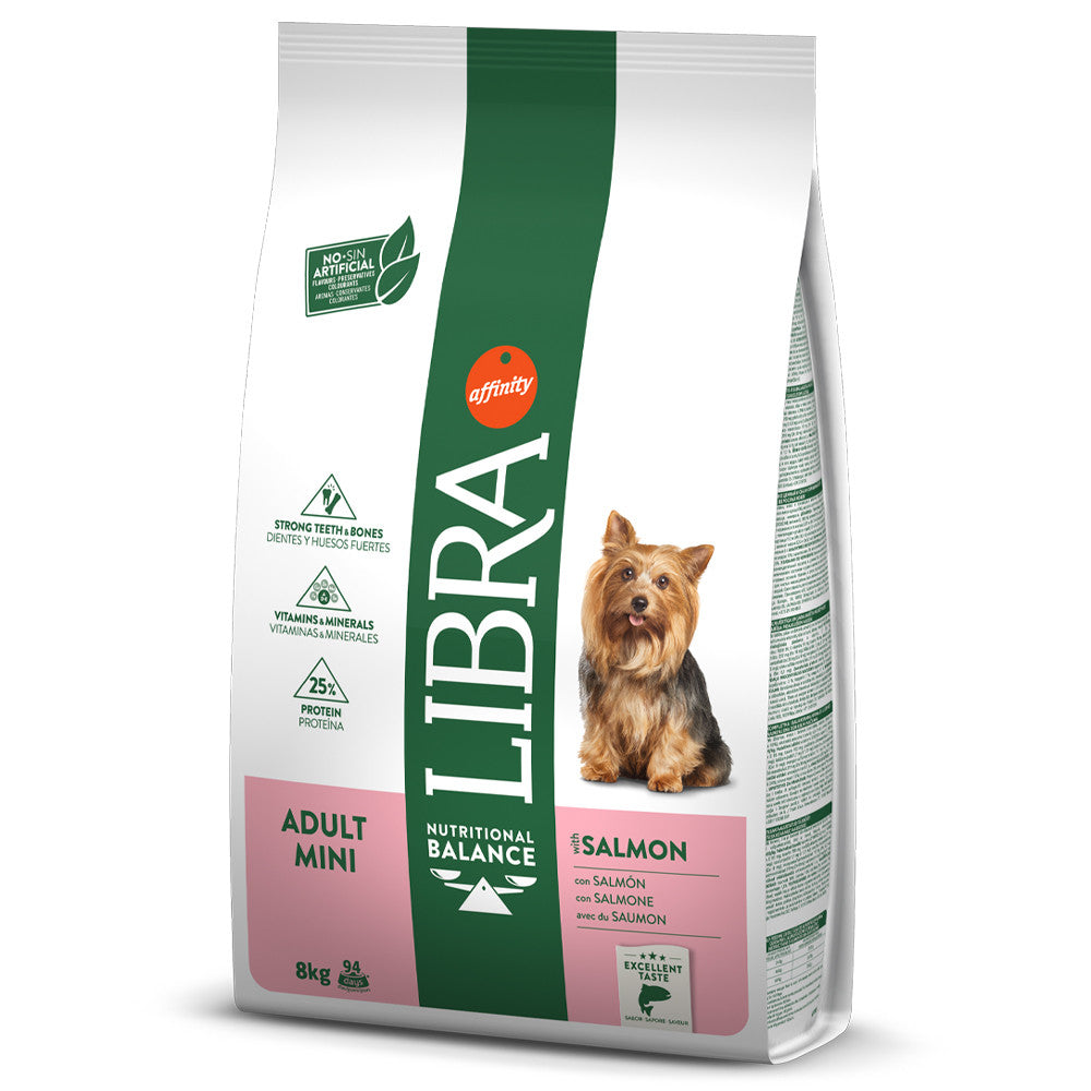 Libra Adult Mini - Ração seca para cão de porte pequeno - Sabor a Salmão