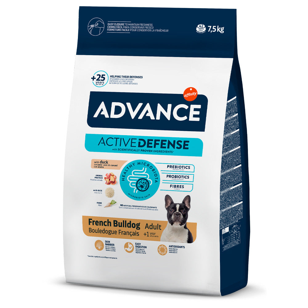 Advance French Bulldog - Ração seca para cão adulto de raça
