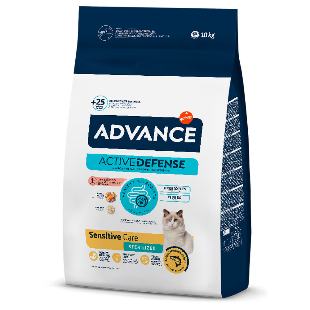 Advance Sensitive Sterilized - Ração seca para gato esterilizado - Sabor a Salmão