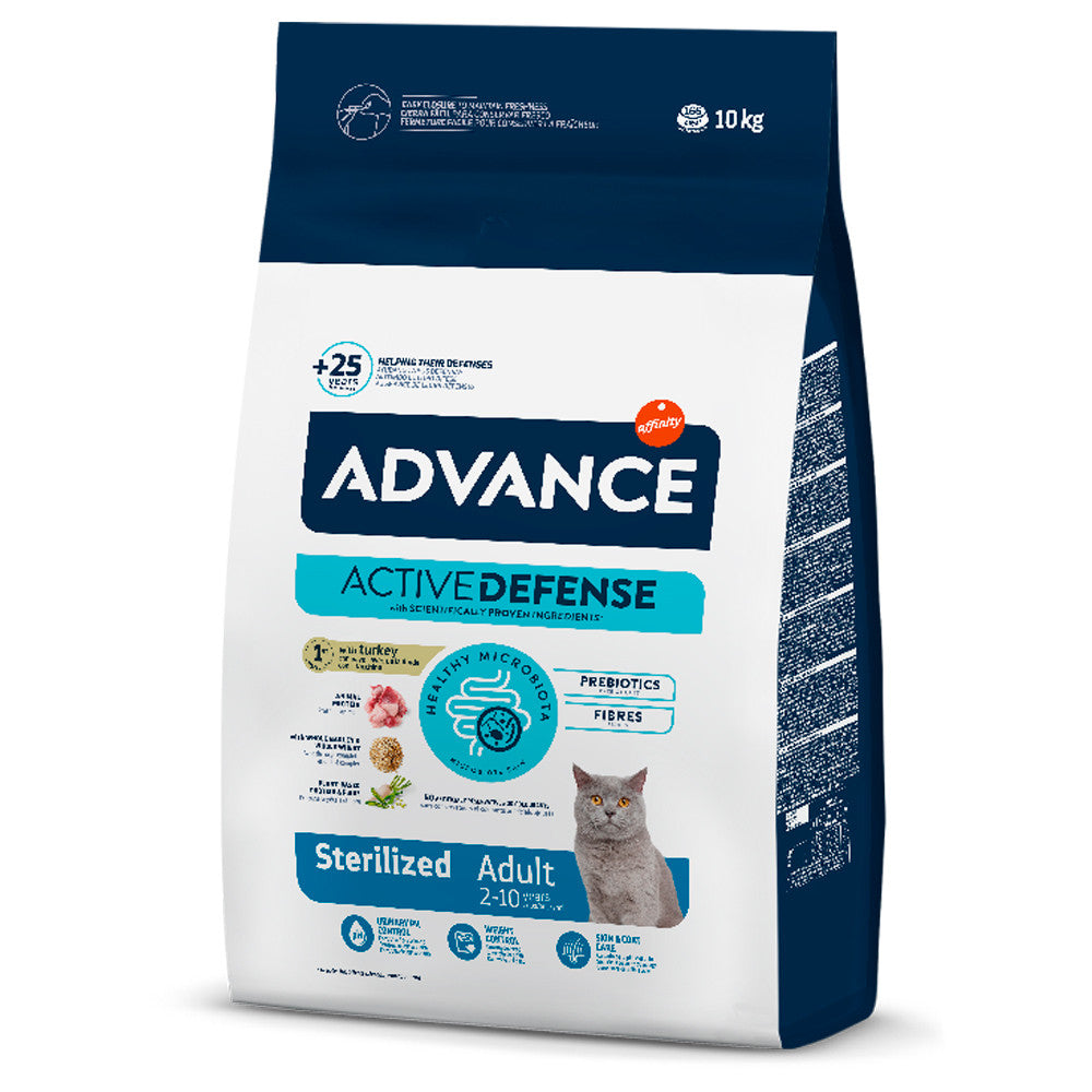 Advance Sterilized Adult - Ração seca para gato adulto esterilizado - Sabor a Peru