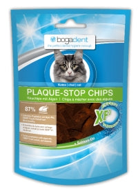 iscoitos de higBogadent Plaque-Stop Chips - Biene oral para gatos - Com Frango