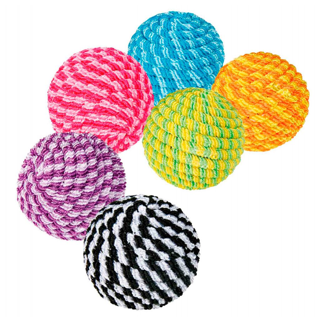 Bolas coloridas em espiral para gatos