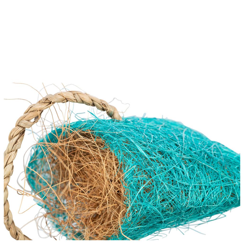 Bolsa em fio de coco para snacks ou fibras de ninho