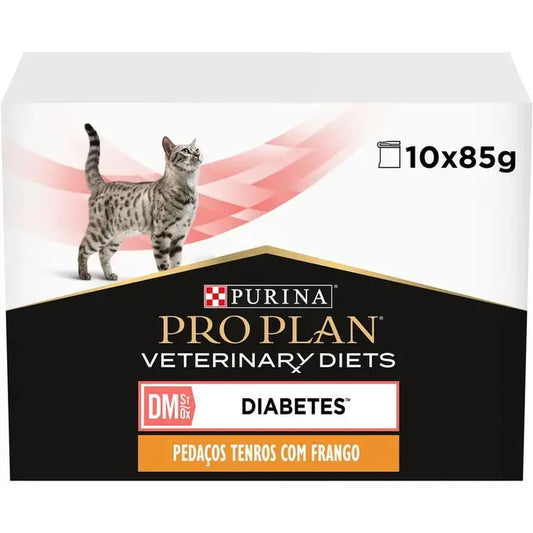 Pro Plan Veterinary Diet Diabetes - Alimento em molho para gatos com diabetes - Frango