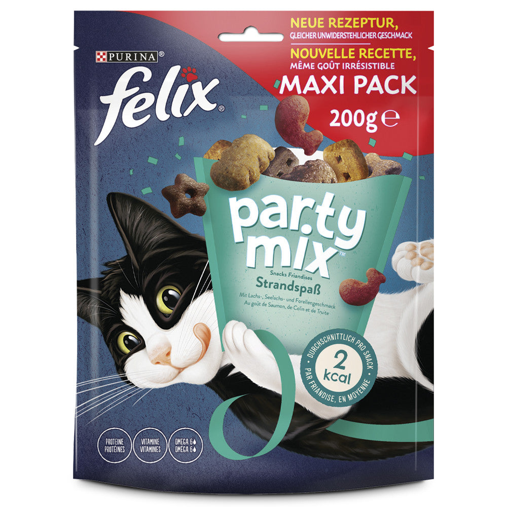 Felix Party mix Ocean - Biscoitos para gatos - Maxi Pack