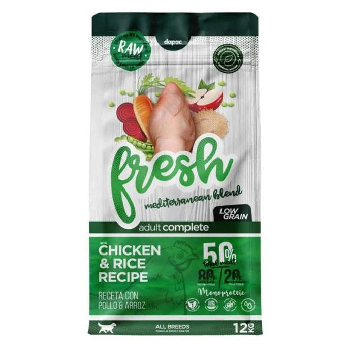 Fresh Mediterranean Blend Adult Complete - Ração seca para cão adulto - Frango