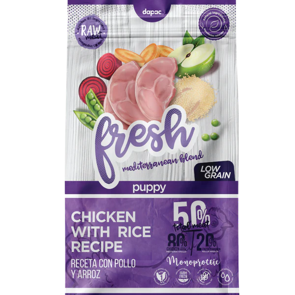 Fresh Mediterranean Blend Puppy - Ração seca para cachorros - Frango