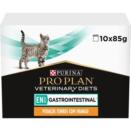 Pro Plan Veterinary Diet Gastrointestinal - Alimento em molho para gatos com problemas intestinais - Frango