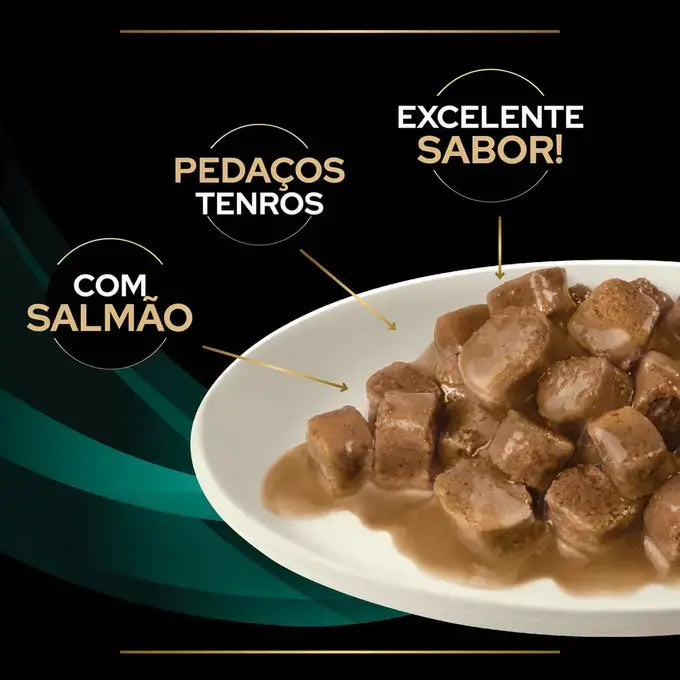 Pro Plan Veterinary Diet Gastrointestinal - Alimento em molho para gatos com problemas intestinais - Salmão