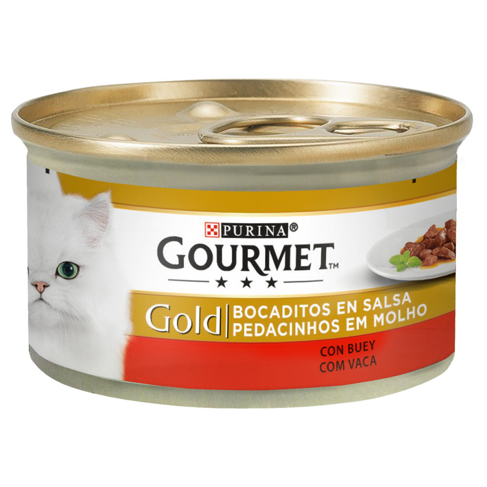 Gourmet Gold Pedacinhos em Molho - Alimento em molho - Vaca