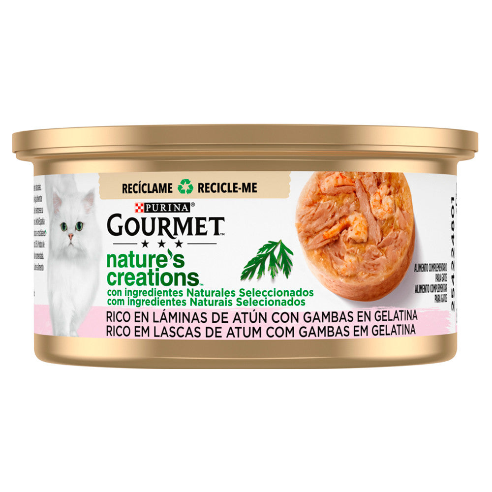 Gourmet Nature's Creations - Alimento para gatos - Atum e gambas
