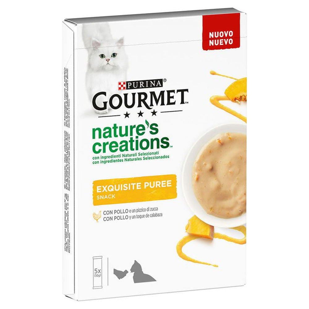 Gourmet Nature's Creations Exquisite Puree - Snack para gatos - Frango