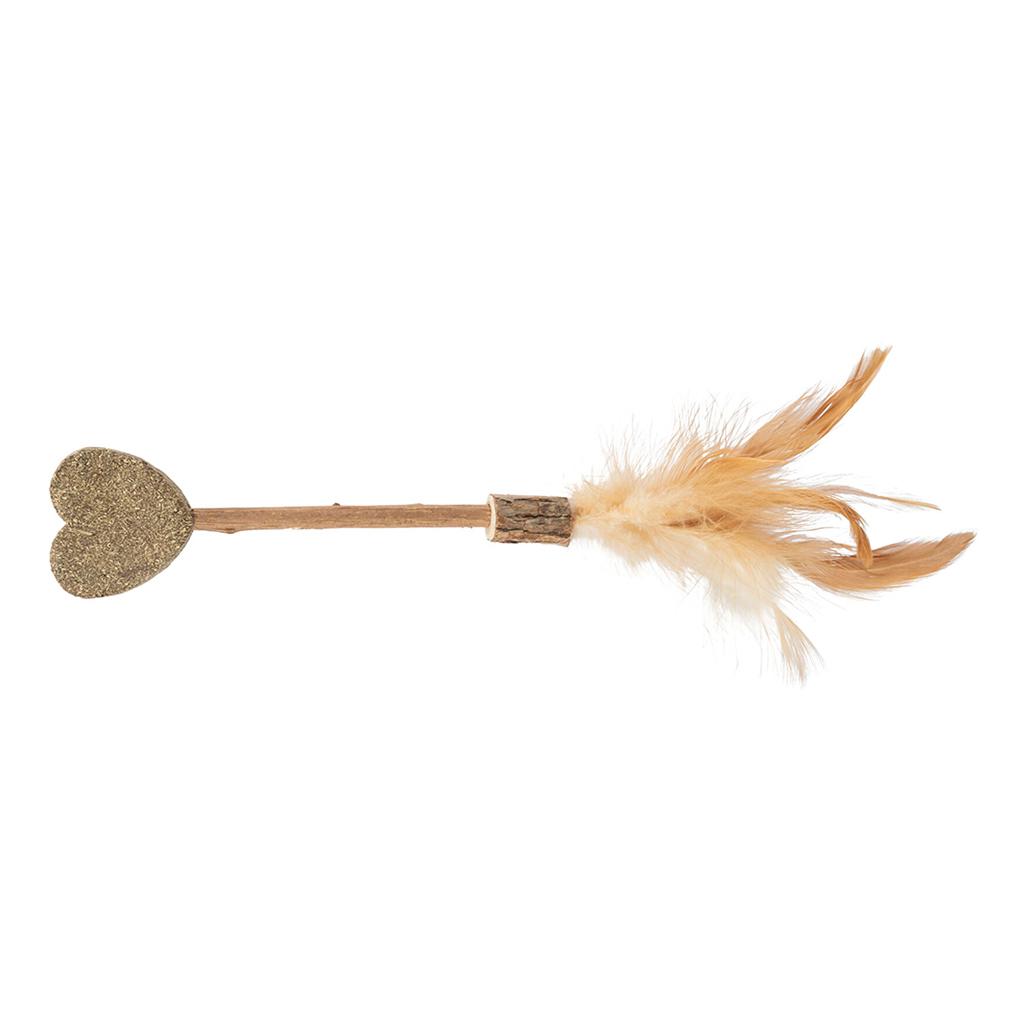 Brinquedo de matatabi para gatos - Lolli com coração e penas