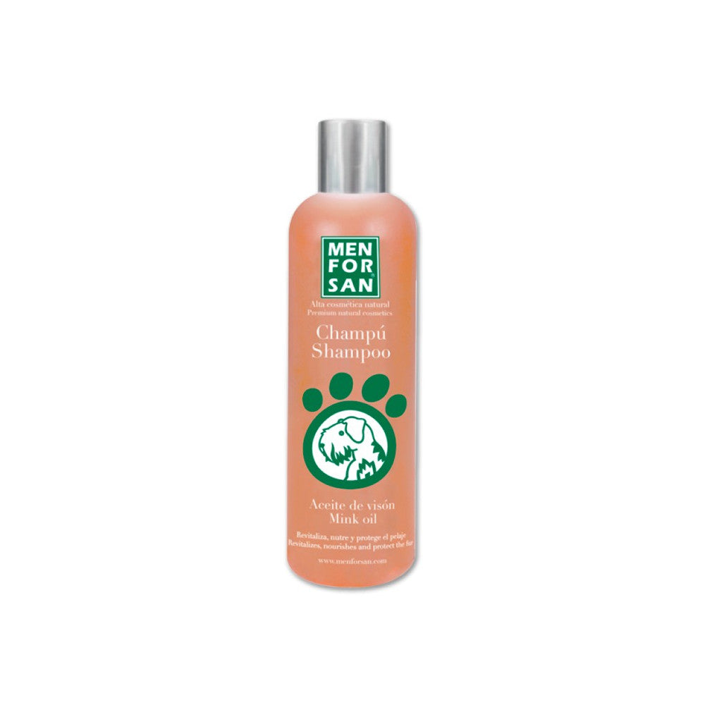 Men for San Champô Protetor com óleo de Vison para cão