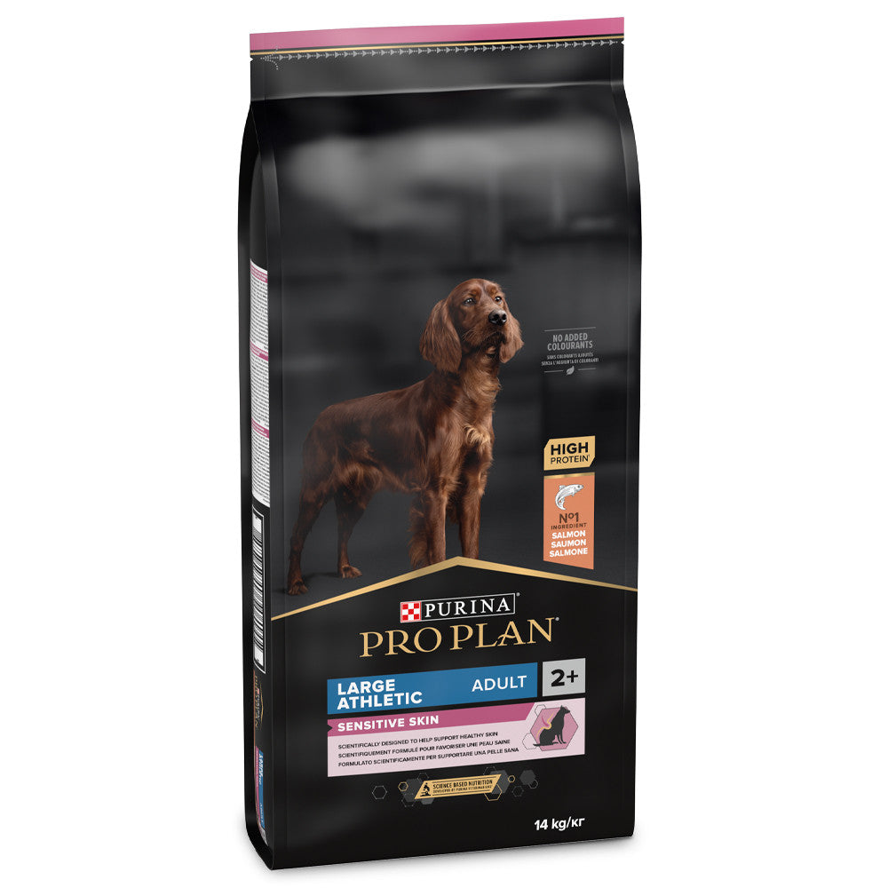 Pro Plan Sensitive Skin Large Athletic Adult - Ração seca para cão adulto de porte grande - Sabor a Salmão