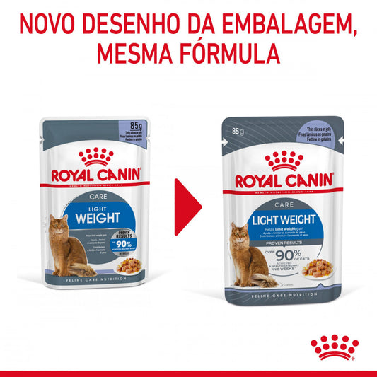 Royal Canin Light Weight - Alimento húmido em geleia para gatos para controlo do peso