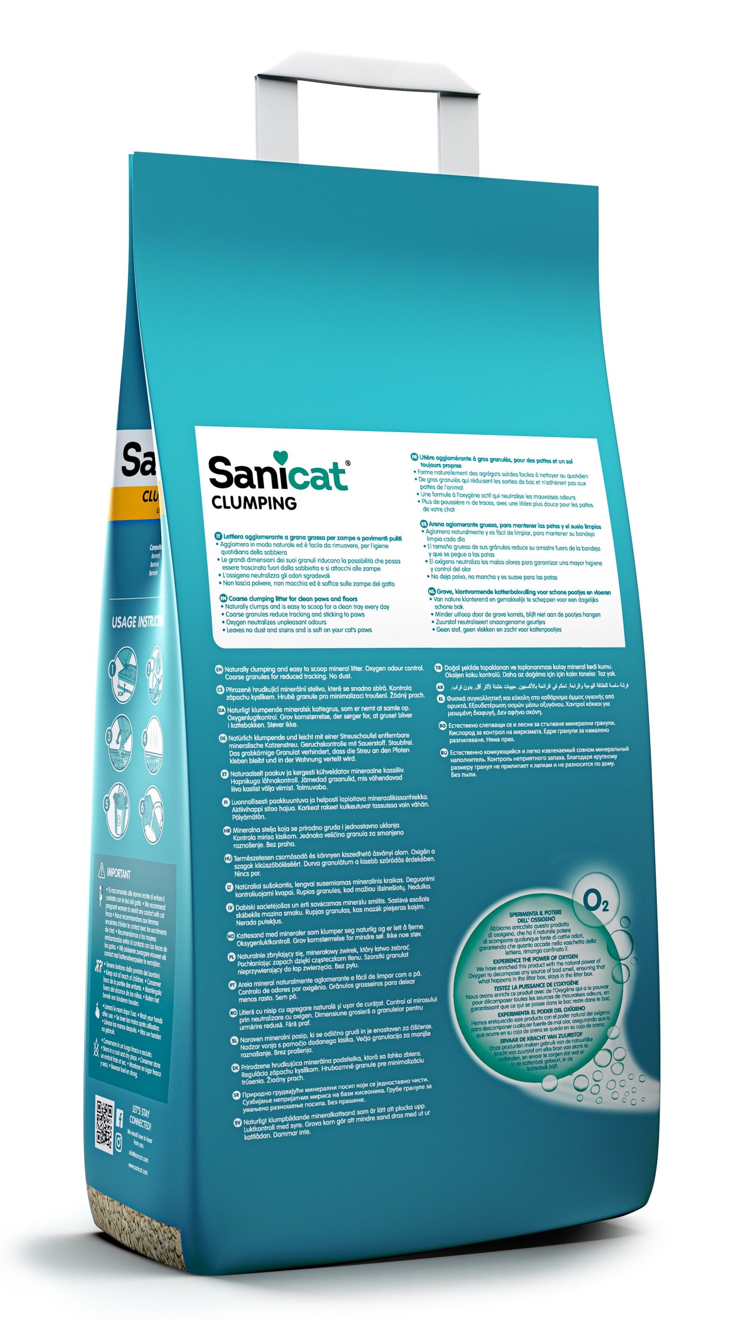Sanicat Fragrance Free - Areia para gatos sem perfume