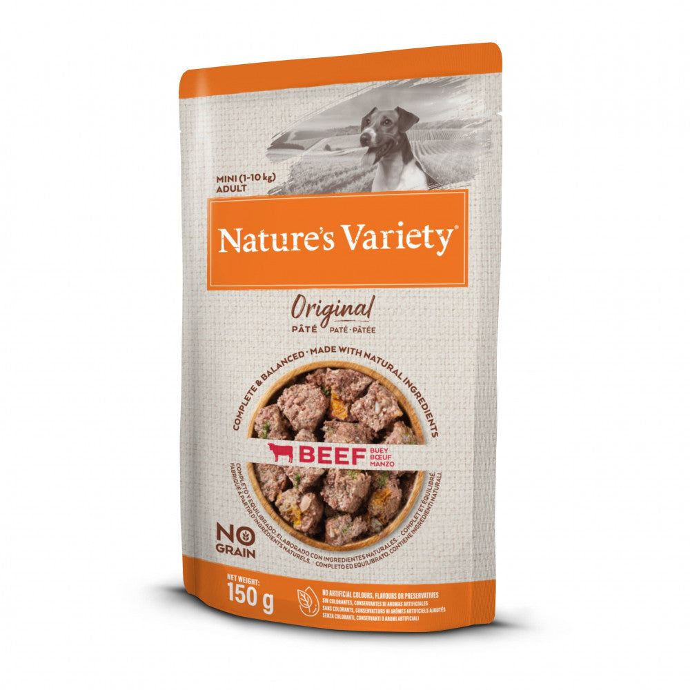Nature's Variety Original Mini Vaca - Patê para cães pequenos - Sem cereais