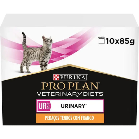Pro Plan Veterinary Diets Urinary - Alimento em molho para gatos com problemas urinários - Frango