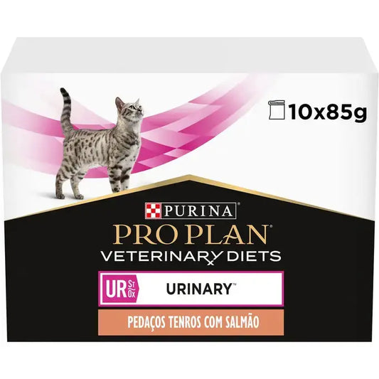 Pro Plan Veterinary Diets Urinary - Alimento em molho para gatos com problemas urinários - Salmão
