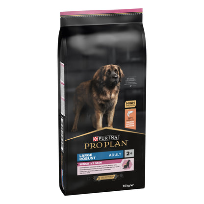 Pro Plan Sensitive Skin Large Robust Adult - Ração seca para cão adulto de porte grande - Sabor a Salmão