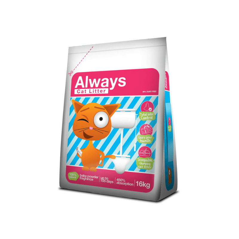 Always Cat Litter - Areia aglomerante para gatos - Talco