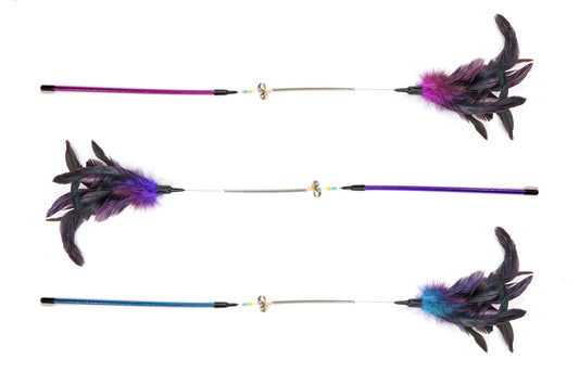 Cana com penas para gatos - Glória