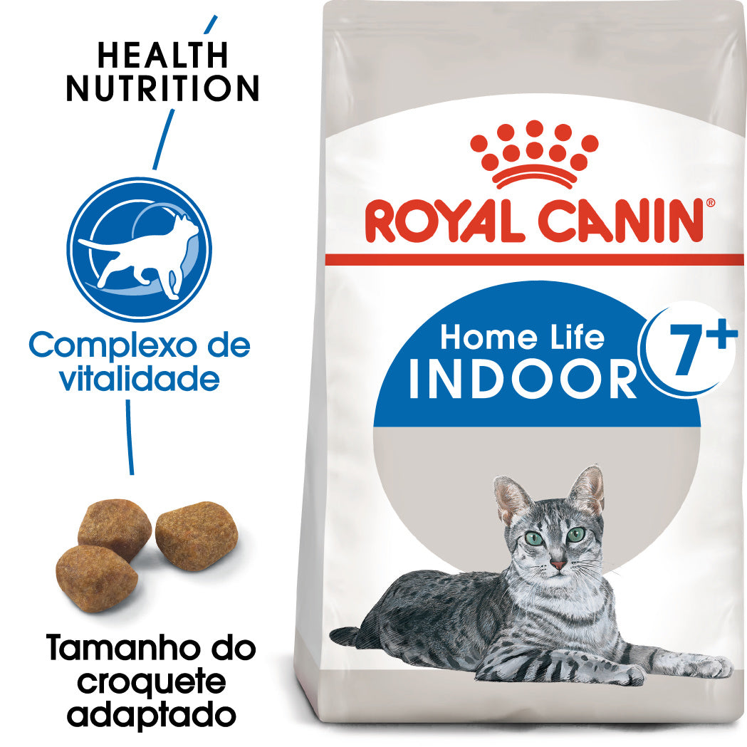Royal Canin Indoor 7+ - Ração seca para gatos adultos de interior com mais de 7 anos