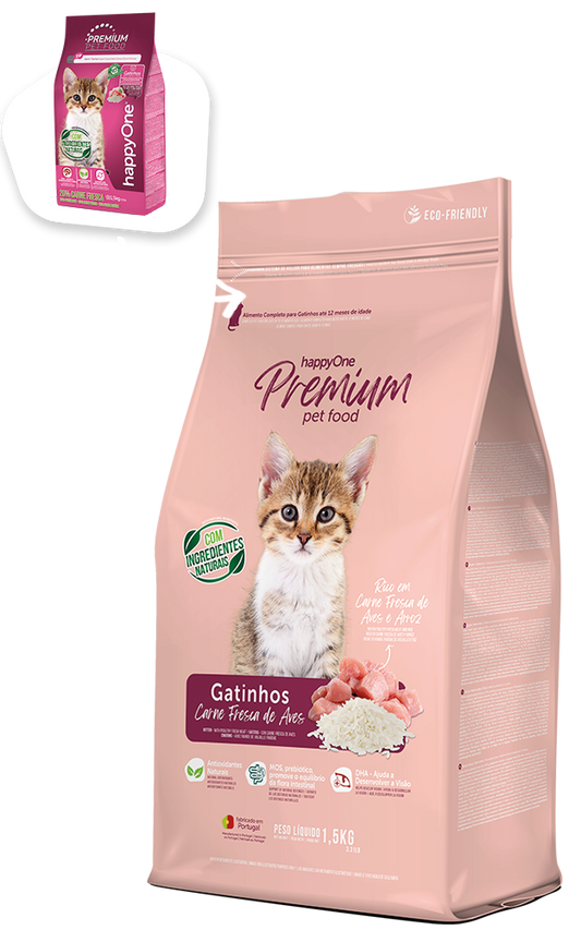 HappyOne Premium Ração Seca para Gatinhos