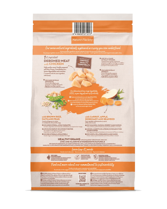 Nature's Variety Healthy Grains Medium/Maxi - Ração seca para cão adulto de porte médio/maxi - Sabor a Frango