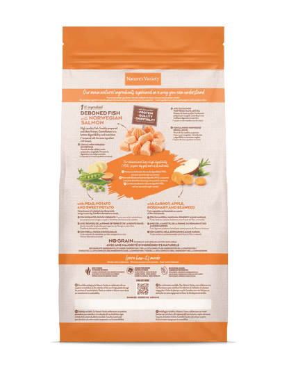 Nature's Variety No Grain Puppy Medio/Maxi- Ração seca para cachorro de porte médio/maxi - Sabor a salmão sem cereais