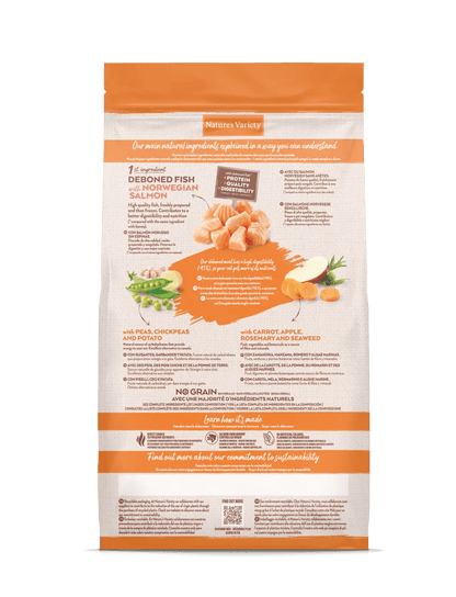 Nature's Variety Sterilized No Grain - Ração seca para gato esterilizado - Sabor a salmão sem cereais