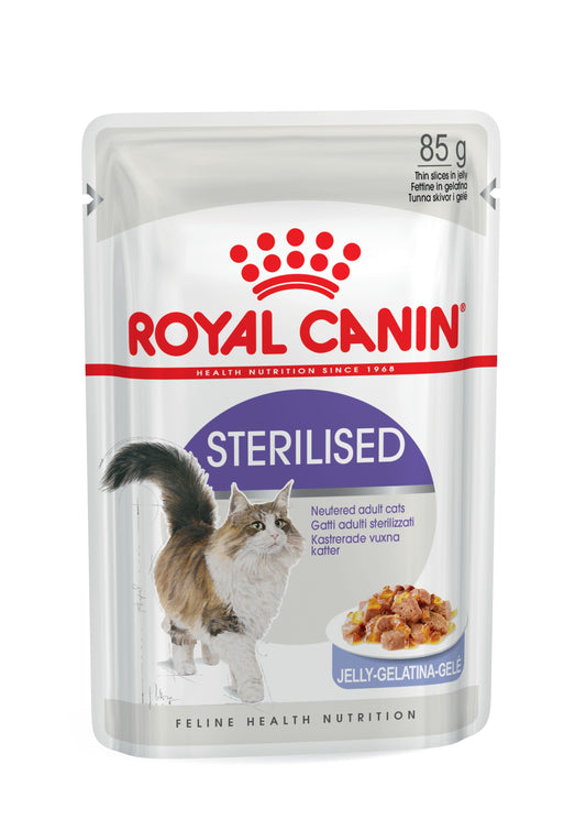 Royal Canin Sterilised - Alimento húmido em geleia para gatos esterilizados