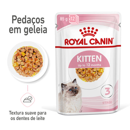 Royal Canin Kitten- Alimento húmido em geleia para gatinhos