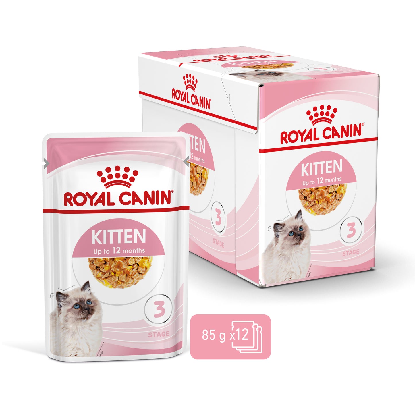 Royal Canin Kitten- Alimento húmido em geleia para gatinhos