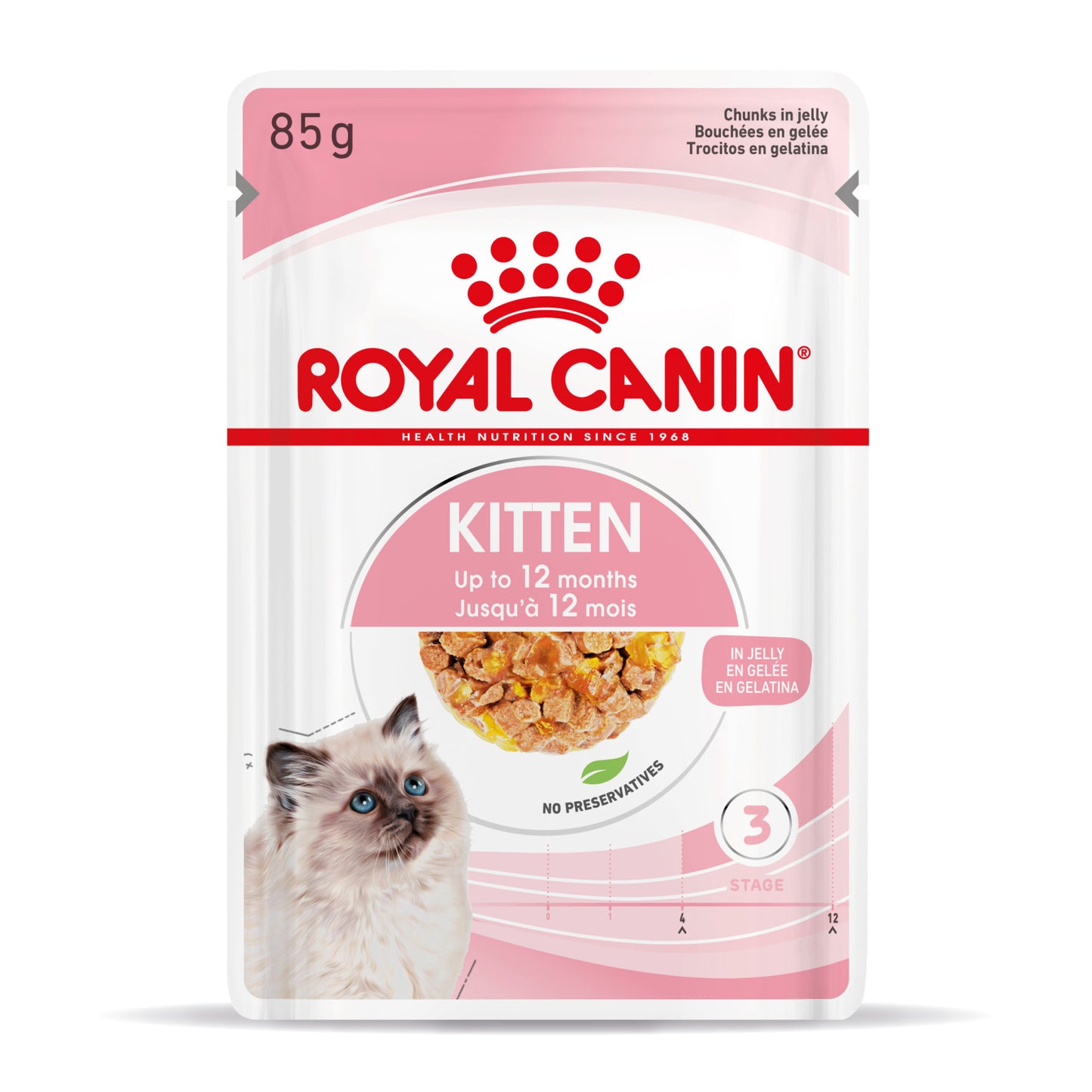 Royal Canin Kitten- Alimento húmido em geleia para gatinhos