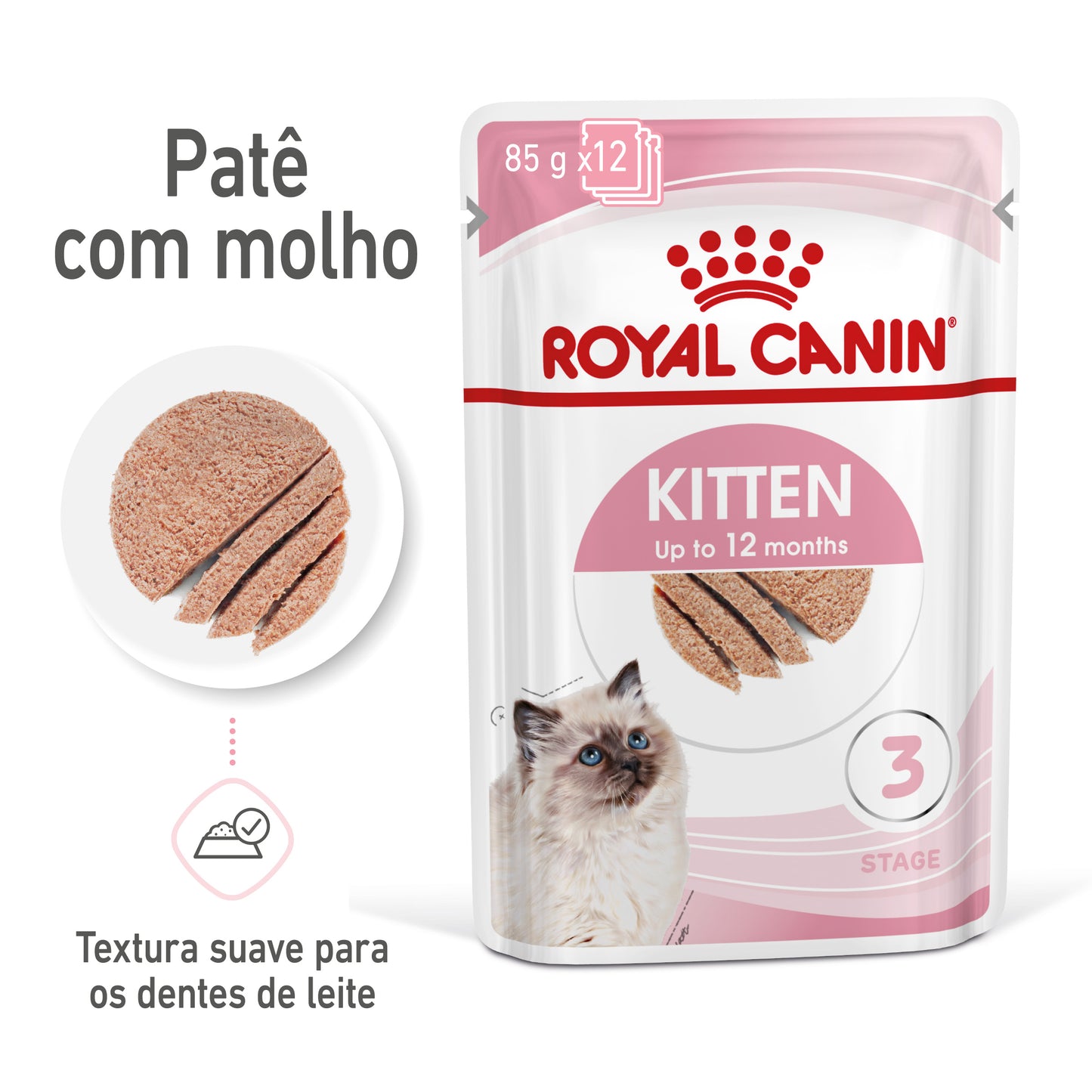 Royal Canin Kitten - Alimento húmido em patê para gatinhos