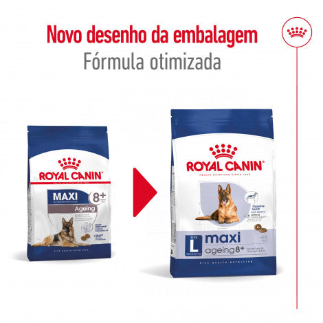 Royal Canin Maxi Adult 8+ - Ração seca para cão de porte grande com mais de 8 anos