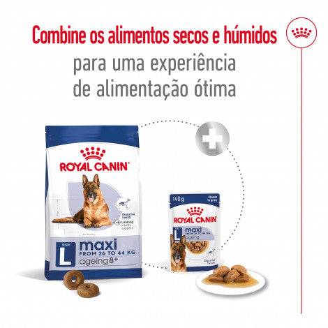 Royal Canin Maxi Adult 8+ - Ração seca para cão de porte grande com mais de 8 anos