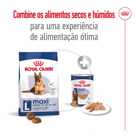 Royal Canin Maxi Adult 8+ - Ração seca para cão de porte grande com mais de 8 anos