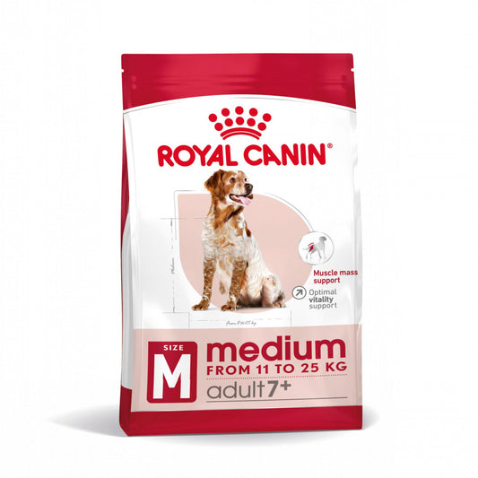 Royal Canin Medium Adult 7+ - Raçao seca para cão de raça média com mais de 7 anos
