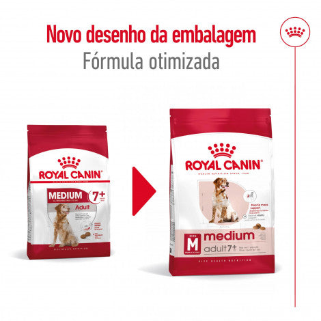 Royal Canin Medium Adult 7+ - Raçao seca para cão de raça média com mais de 7 anos