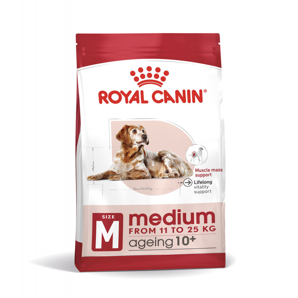Royal Canin Medium Ageing 10+ - Ração seca para cão sénior de porte médio com mais de 10 anos