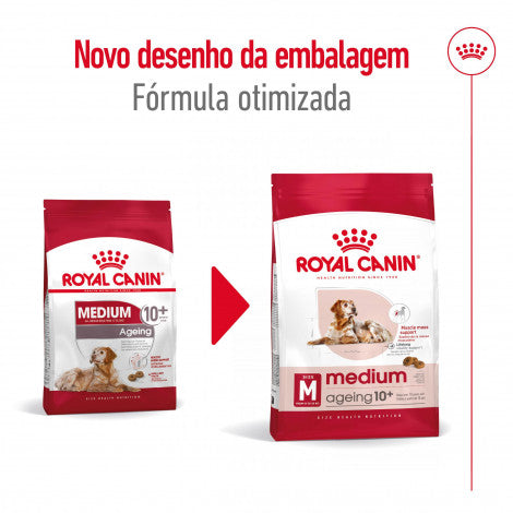 Royal Canin Medium Ageing 10+ - Ração seca para cão sénior de porte médio com mais de 10 anos
